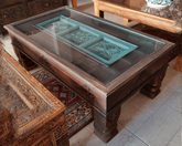 Indian Hand Carved Solid Wood Coffee Table C14